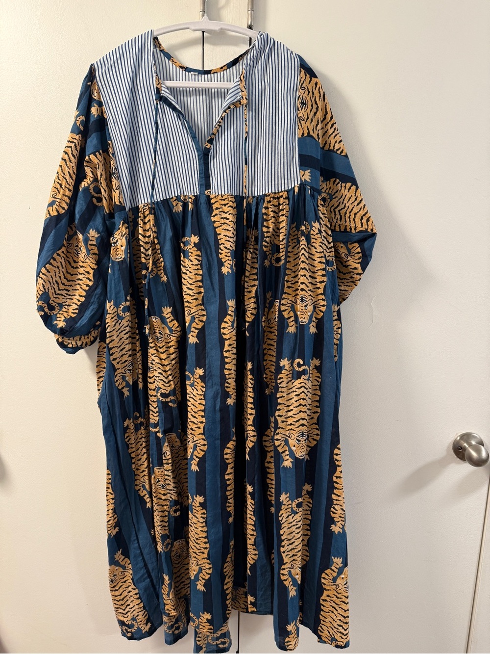 Block Print 100% cotton tiger dress